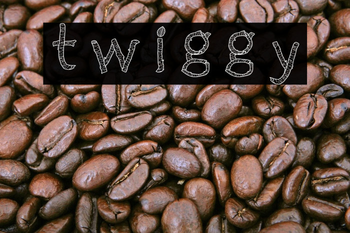 Twiggy Font examples