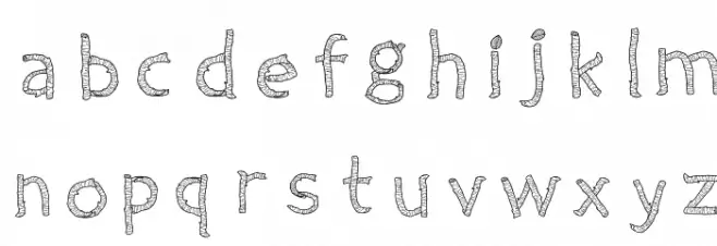 Twiggy Schriftart Groß