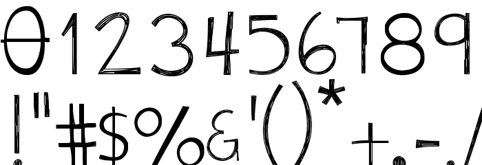 TwiggyPopScratch Font OTHER CHARS