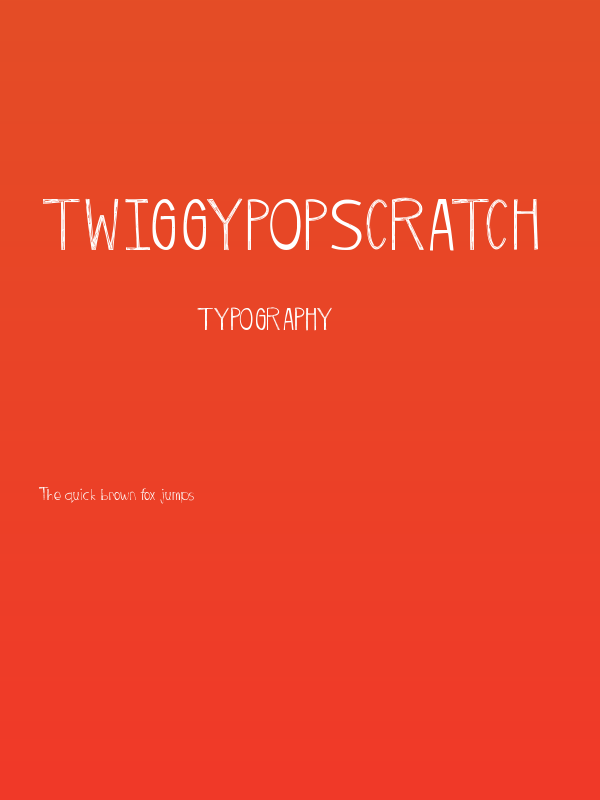 TwiggyPopScratch Poster