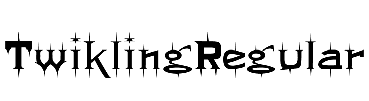 Twikling Regular Font