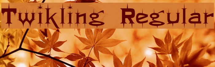 Twikling Regular Font examples