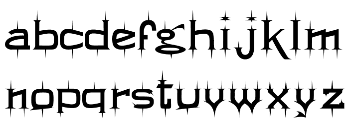 Twikling Regular Font LOWERCASE