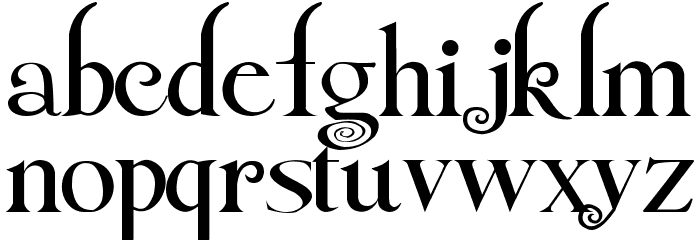 Twilight Breaking Dawn Font LOWERCASE