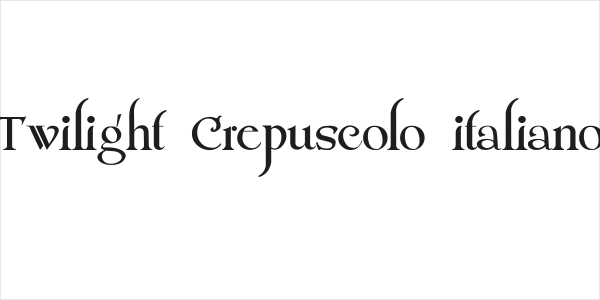 Twilight Crepuscolo italiano Logo