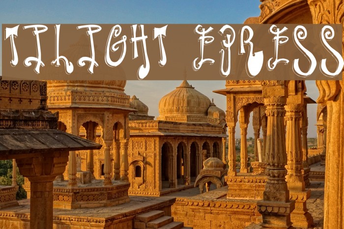 Twilight Express Fonte examples