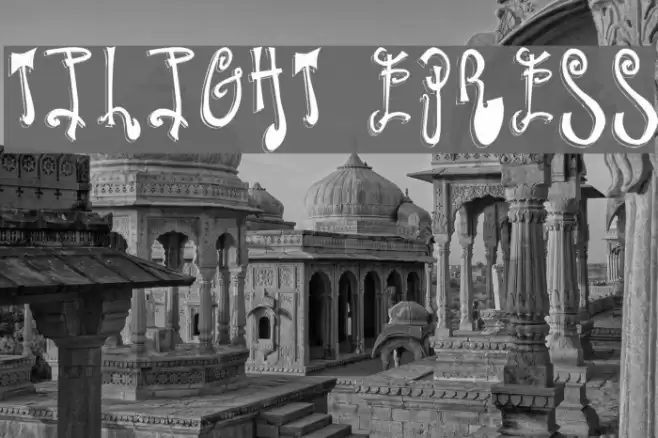 Twilight Express Fonte examples