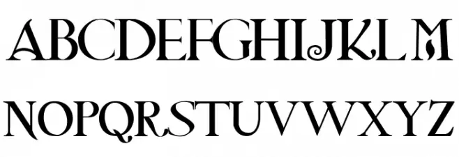 Twilight New Moon フォント 大文字