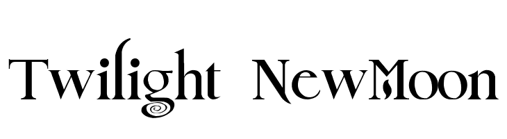Twilight NewMoon Font