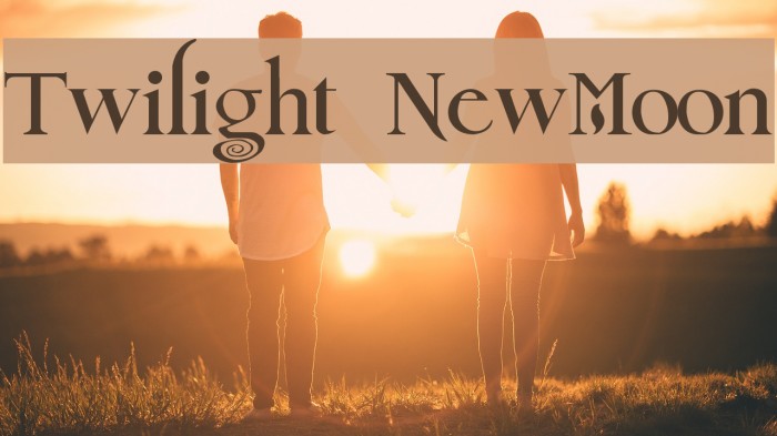 Twilight NewMoon Font examples