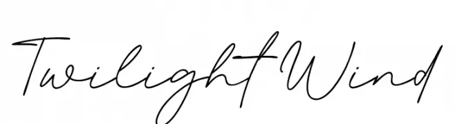 Twilight Wind  تنزيل الخطوط