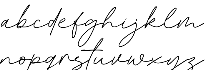 Twilight Wind フォント 小文字