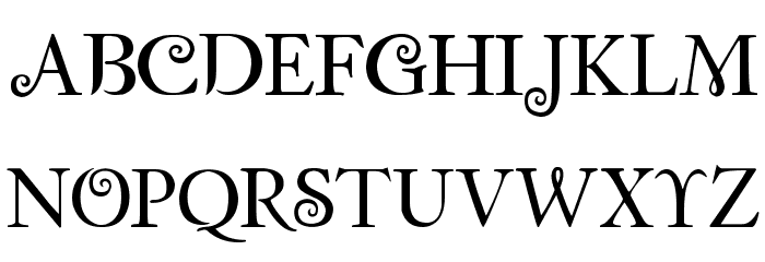 Twilight Font UPPERCASE
