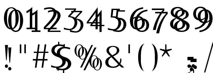 TwilightCaps Font OTHER CHARS