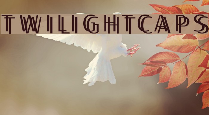 TwilightCaps Font examples
