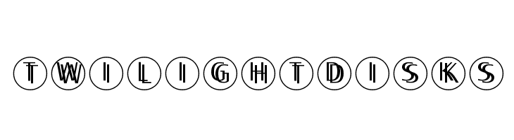 TwilightDisks Font