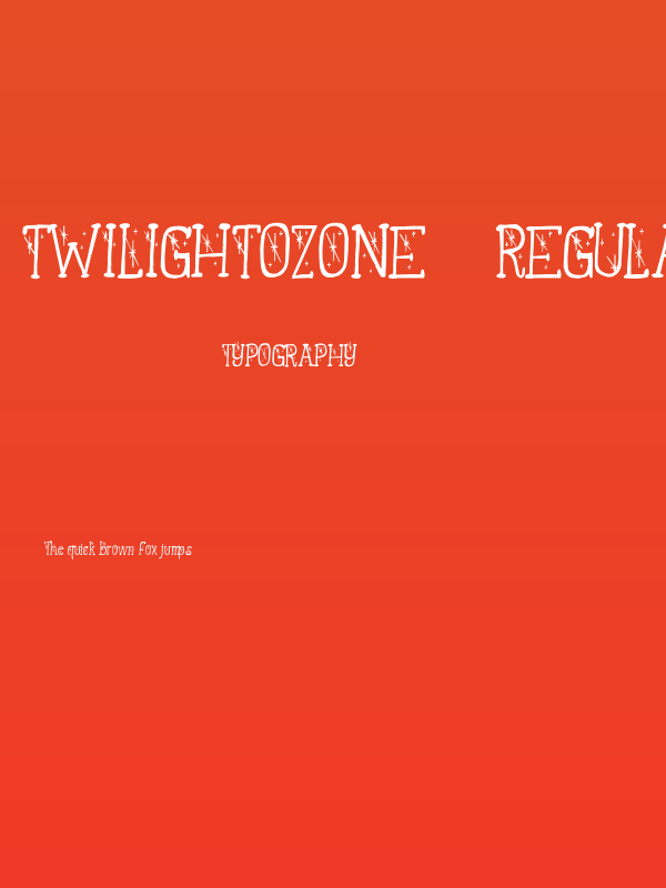 TwilightOzone-Regular Poster