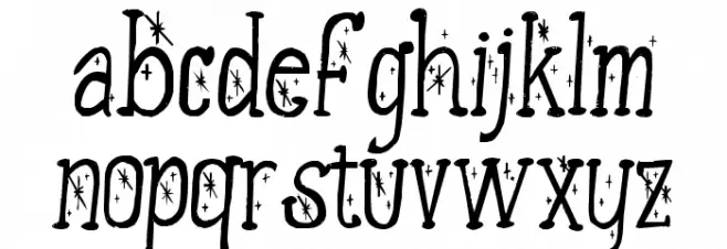 TwilightOzone-Regular Font LOWERCASE