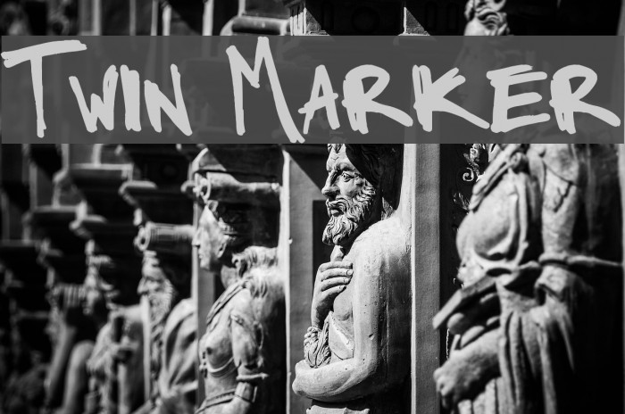 Twin Marker Font examples