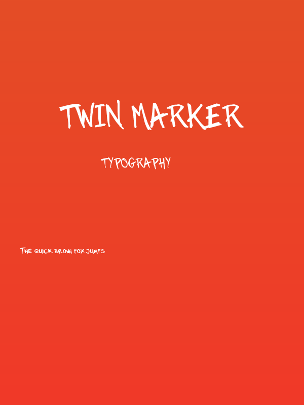 Twin Marker Poster