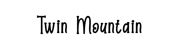 Twin Mountain  les polices de caractères gratuit tlcharger