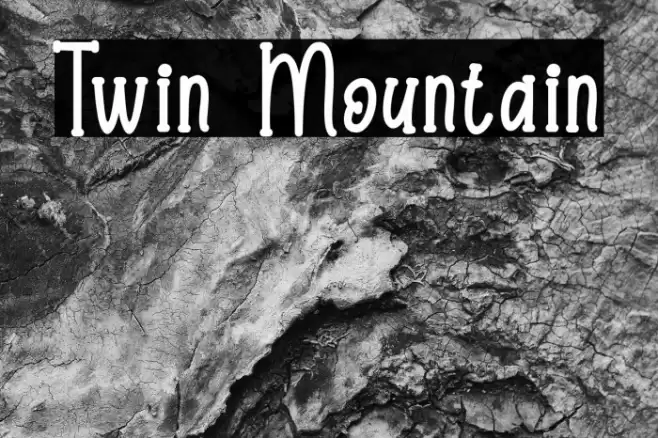 Twin Mountain Font examples