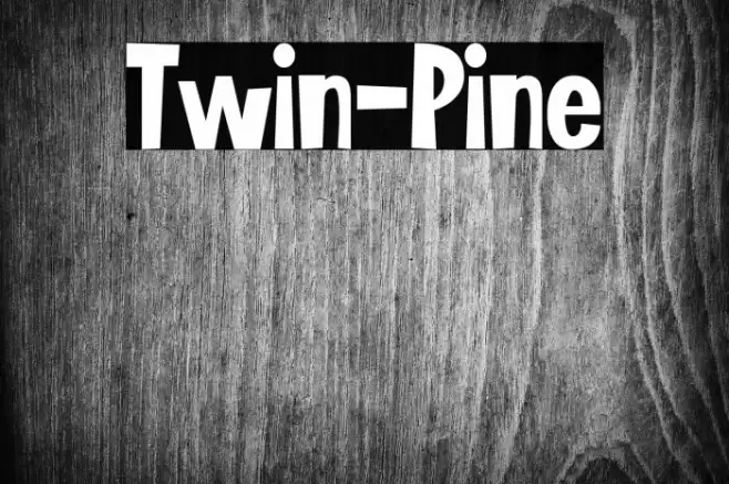 Twin-Pine Font examples