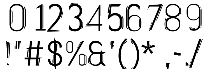 TwinLiner Font OTHER CHARS