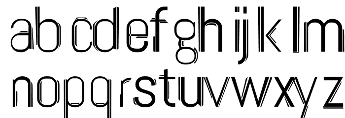 TwinLiner Font LOWERCASE