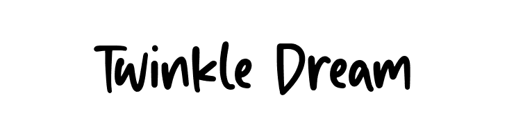 Twinkle Dream  Fuentes Gratis Descargar