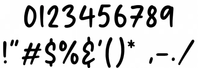 Twinkle Dream Font OTHER CHARS