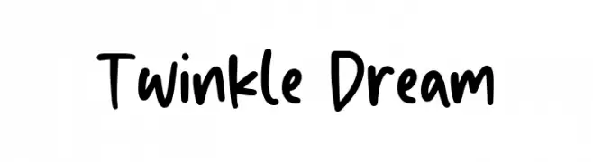 Twinkle Dream  नि: शुल्क फ़ॉन्ट्स डाउनलोड