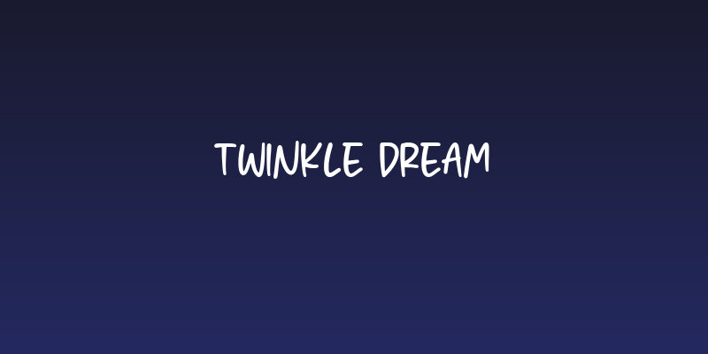 Twinkle Dream Social Header