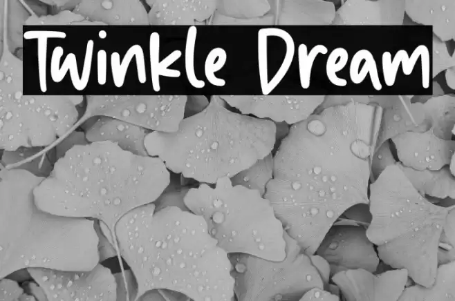 Twinkle Dream Font examples