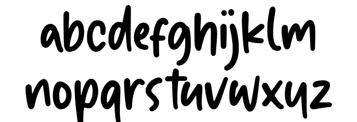 Twinkle Dream Font LOWERCASE