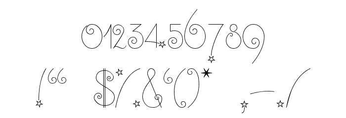 Twinkle-Fairy Font OTHER CHARS