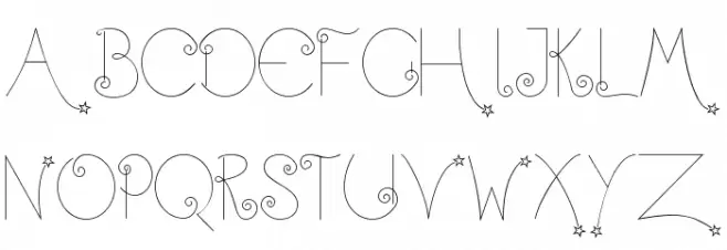 Twinkle-Fairy Schriftart Groß
