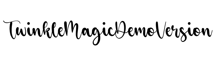 Twinkle Magic Demo Version  Скачать бесплатные шрифты