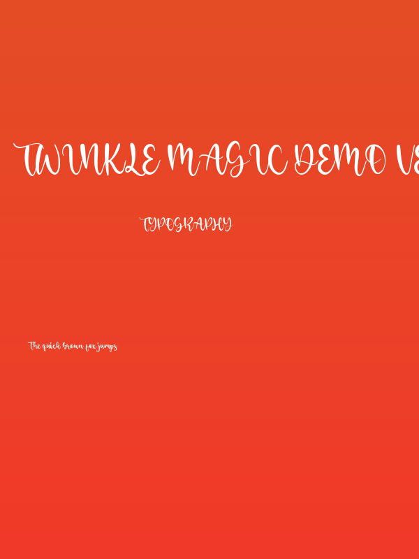 Twinkle Magic Demo Version Poster