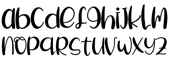 Twinkle Spark Font LOWERCASE