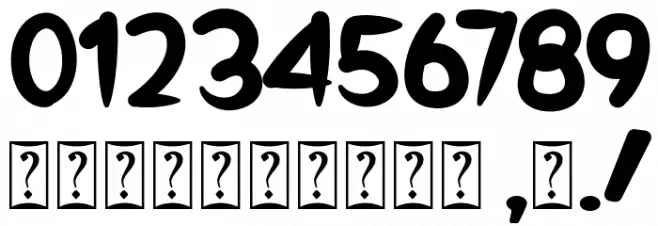 Twinkle Font OTHER CHARS