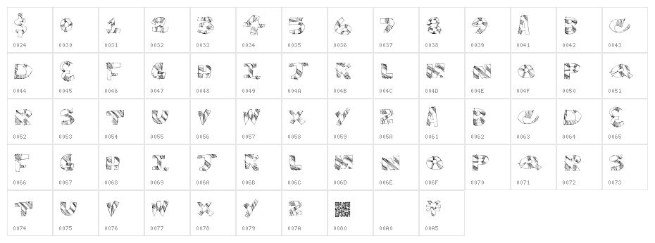 TwinkleFingers Character Map