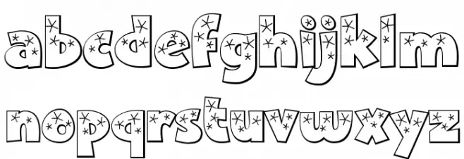 Twinkle Font LOWERCASE