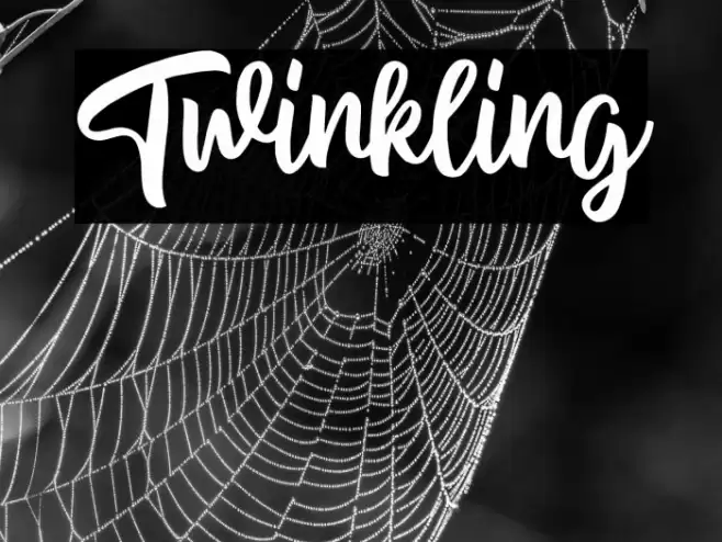 Twinkling Font examples