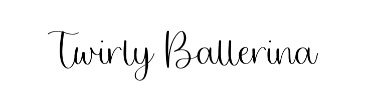 Twirly Ballerina  Fuentes Gratis Descargar