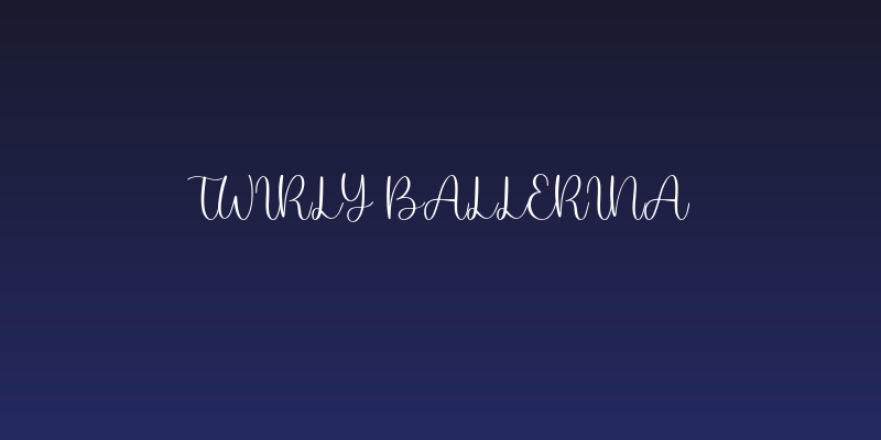 Twirly Ballerina Social Header