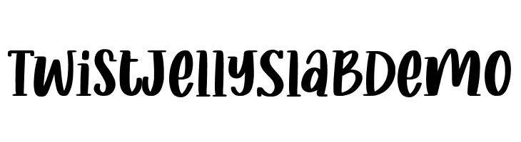 Twist Jelly Slab Demo  Free Fonts Download