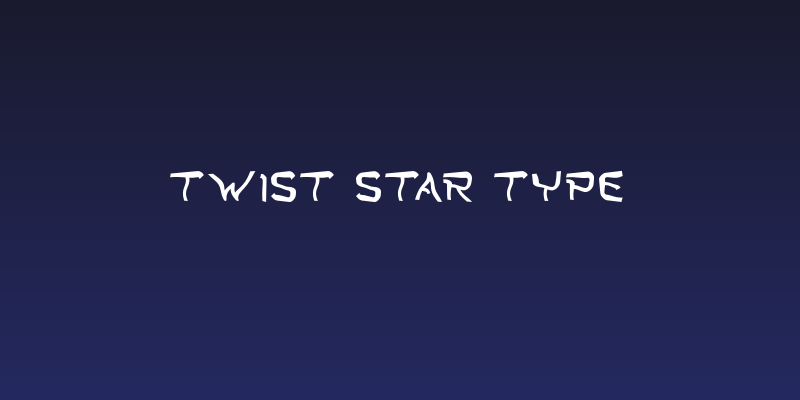 Twist Star Type Social Header