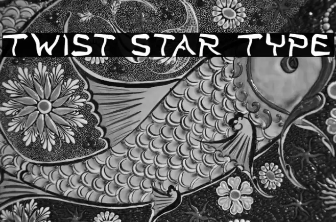 Twist Star Type Font examples