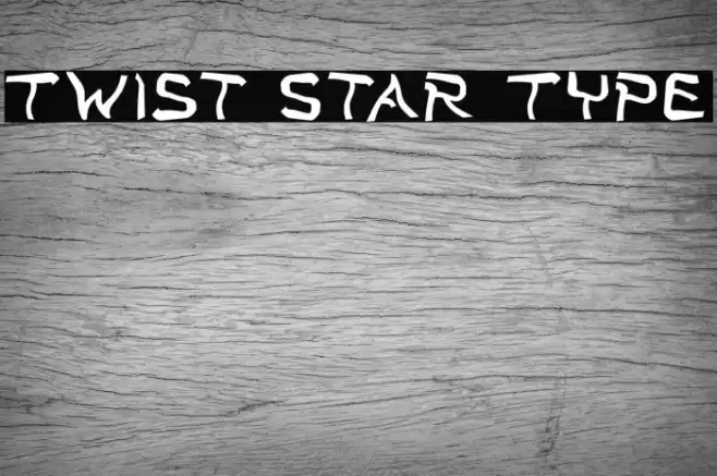 Twist Star Type Font examples